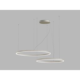 Obrázek pro produkt LED2 Závěsné svítidlo CIRCLE SET 2 P-Z, N DALI/PUSH 104W 2700K/3000K/4000K matný nikl - LED2 Lighting