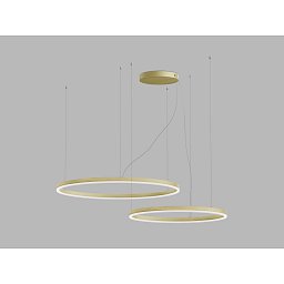 Obrázek pro produkt LED2 Závěsné svítidlo CIRCLE SET 2 P-Z, G DALI/PUSH 104W 2700K/3000K/4000K zlatá - LED2 Lighting
