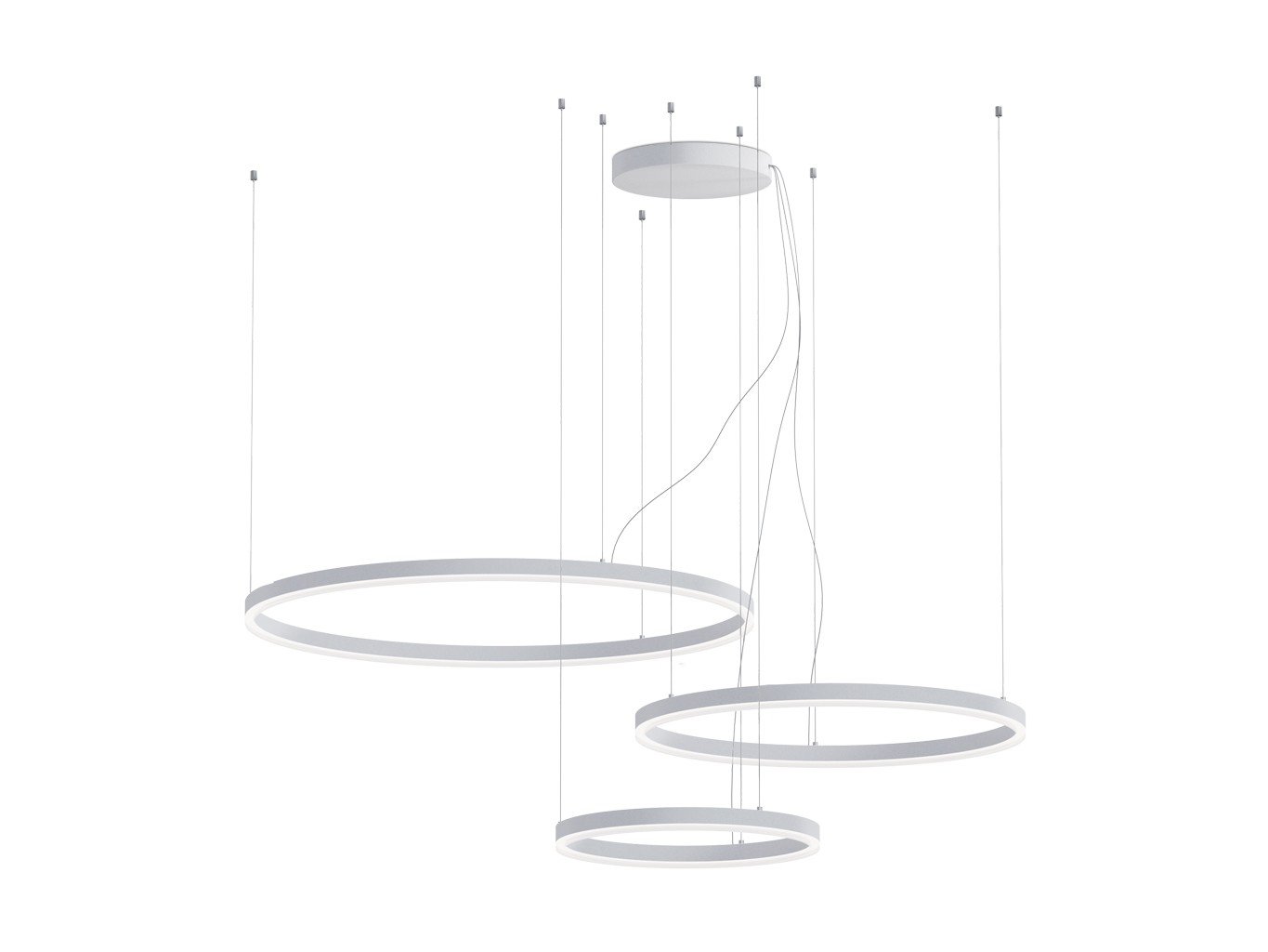 LED2 3274771CSTW LED2 Závěsné svítidlo CIRCLE SET 3 P-Z, W CASAMBI TW 136W 2700K-4000K bílá - LED2 Lighting (obrázek 3)