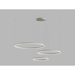 Obrázek pro produkt LED2 Závěsné svítidlo CIRCLE SET 3 P-Z, N DALI TW/PUSH TW 136W 2700K-4000K matný nikl - LED2 Lighting