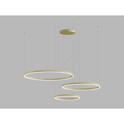 Obrázek pro produkt LED2 Závěsné svítidlo CIRCLE SET 3 P-Z, G CASAMBI TW 136W 2700K-4000K zlatá - LED2 Lighting