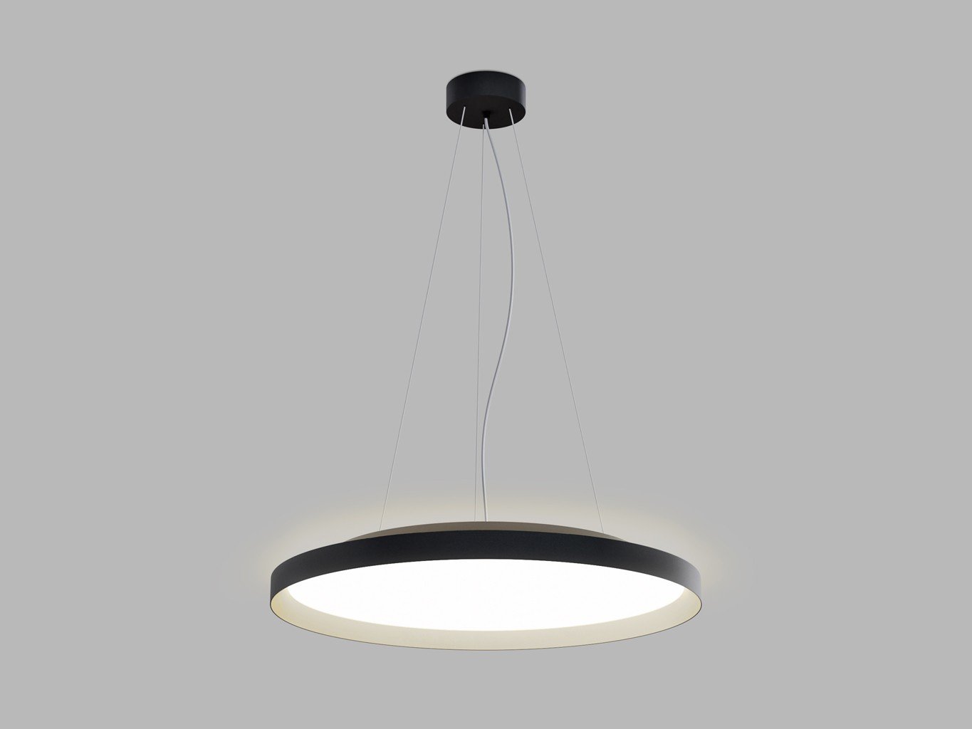 LED2 32749737D LED2 Závěsné svítidlo MOON 60 P/N-Z, BCH DALI/PUSH 60W (50+10) 2700K/3000K/4000K černá/šampaň - LED2 Lighting