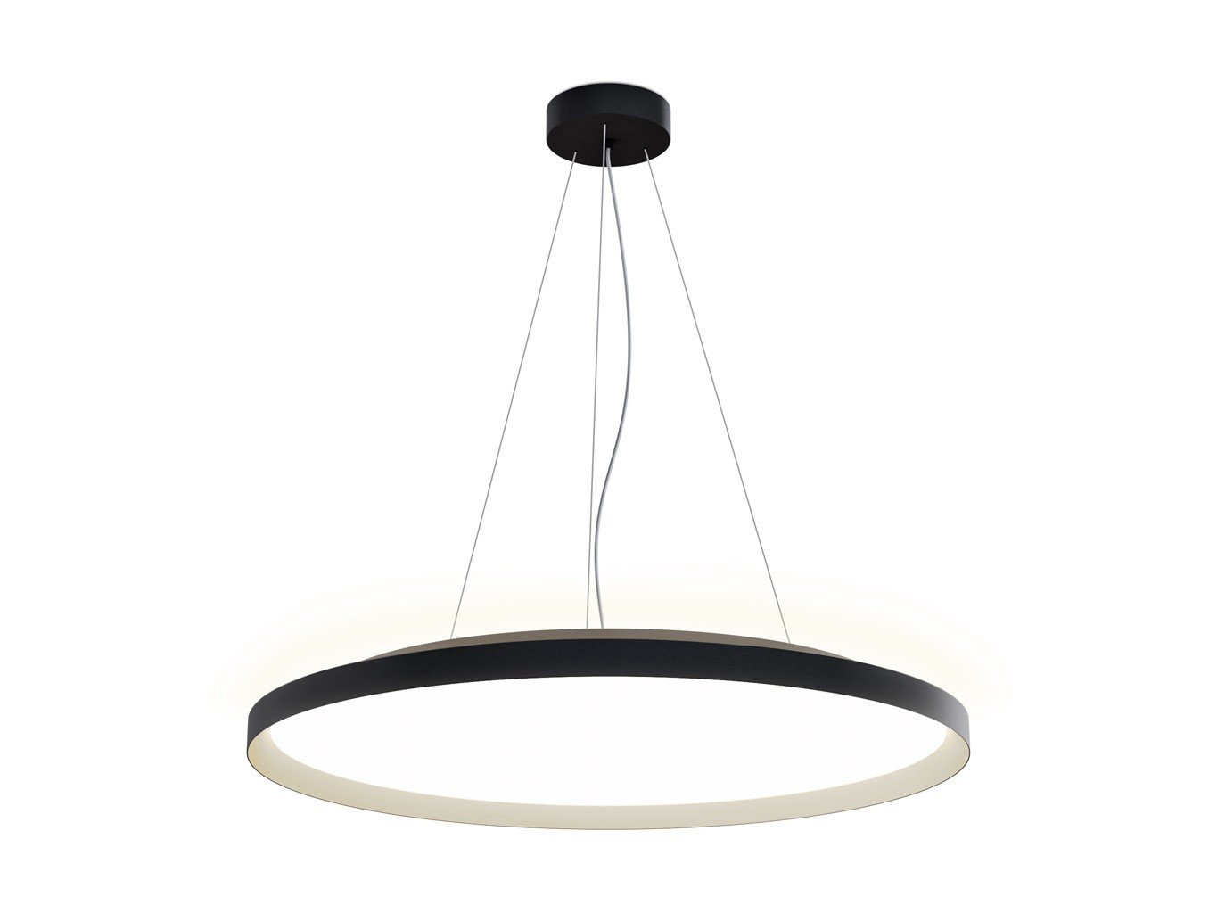 LED2 32750737CSTW LED2 Závěsné svítidlo MOON 80 P/N-Z, BCH CASAMBI TW 88W (76+12) 2700K-4000K černá/šampaň - LED2 Lighting (obrázek 3)