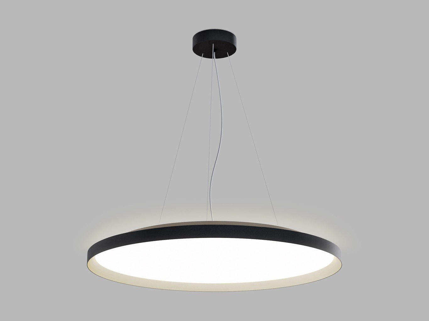 LED2 32750737DTW LED2 Závěsné svítidlo MOON 80 P/N-Z, BCH DALI TW/PUSH TW 88W (76+12) 2700K-4000K černá/šampaň - LED2 Lighting