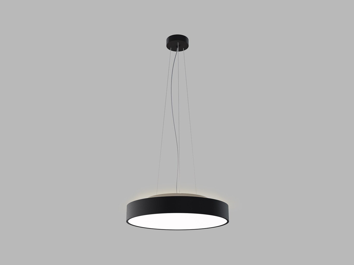 LED2 3275573DT LED2 Závěsné svítidlo RINGO II 40 P/N-Z, B TRIAC 32+8W 2700K/3000K/4000K černá - LED2 Lighting