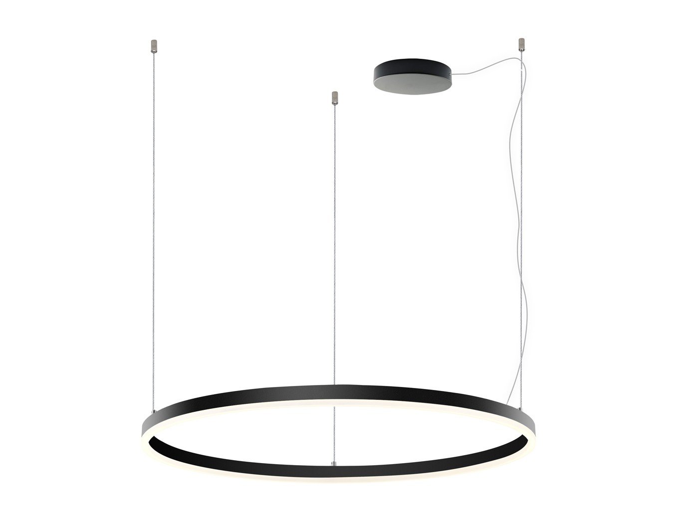 LED2 3276273DTW LED2 Závěsné svítidlo CIRCLE 80 P-Z/ST, B DALI TW/PUSH TW 62W 2700K-4000K černá - LED2 Lighting (obrázek 3)