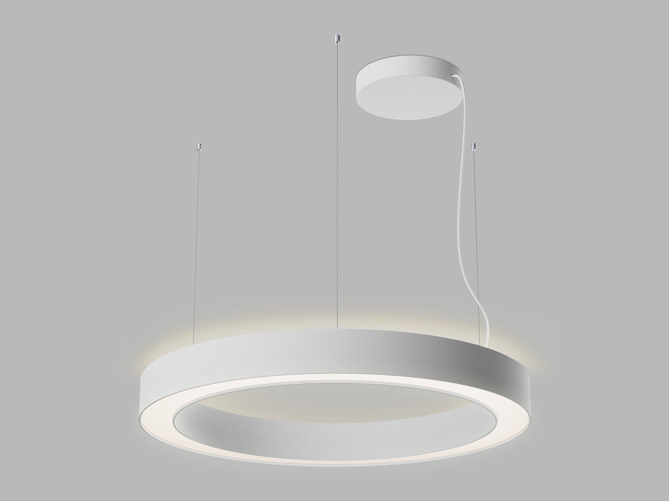 LED2 3276471DTW LED2 Závěsné svítidlo SATURN SLIM II 80 P/N-Z, W DALI TW/PUSH TW 80W (50+30) 2700K-4000K bílá - LED2 Lighting