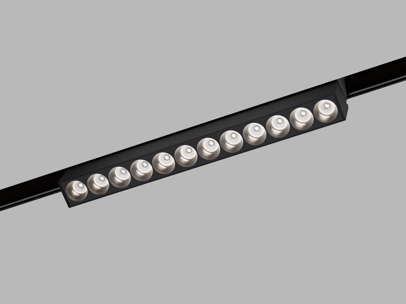 LED2 6482253 LED2 Lištové svítidlo MAGLASER III TILT, B 12W 3000K/3500K/4000K UGR černá - LED2 Lighting