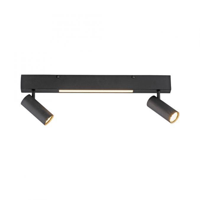 LD 11793-18 Kolekce Schöner Wohnen stropní svítidlo DANTE, černá, 2-ramenné, ovládání vypínačem, paměťová funkce, 3000K - JUST LIGHT