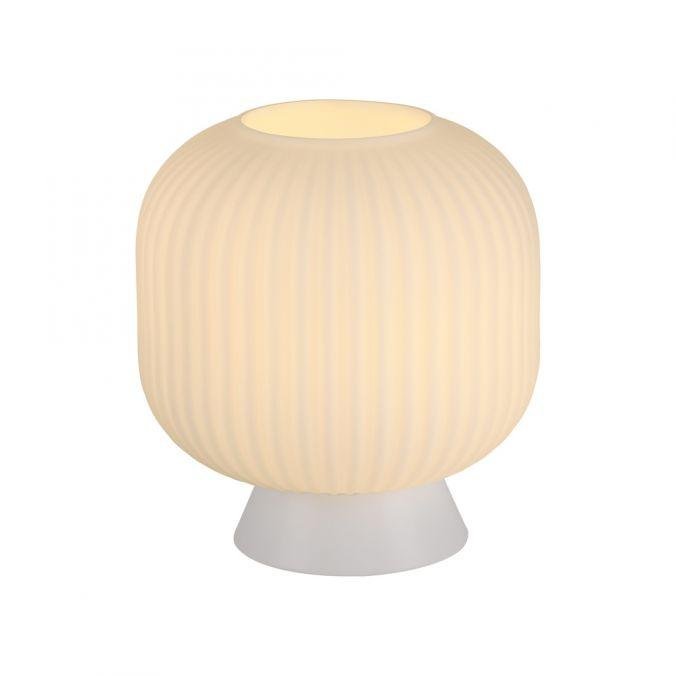 LD 13573-16 Kolekce Schöner Wohnen stolní lampa NAMI, bílá, E27, vhodné pro LED žárovky - JUST LIGHT