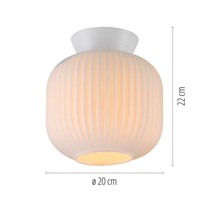 LD 13574-16 Kolekce Schöner Wohnen stropní svítidlo NAMI, bílá, E27, vhodné pro LED žárovky - JUST LIGHT (obrázek 5)