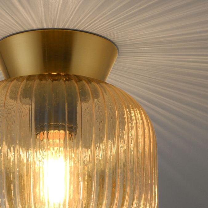 LD 13574-27 Kolekce Schöner Wohnen stropní svítidlo NAMI, jantar, E27 vhodné pro LED žárovky - JUST LIGHT (obrázek 3)