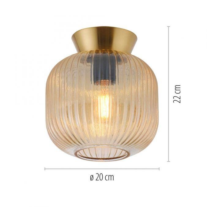 LD 13574-27 Kolekce Schöner Wohnen stropní svítidlo NAMI, jantar, E27 vhodné pro LED žárovky - JUST LIGHT (obrázek 5)