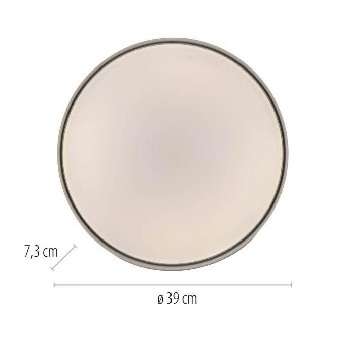 LD 14594-18 Kolekce Schöner Wohnen LED stropní svítidlo TAVOLI, černá, kruhové průměr 39cm, stmívatelné , dálkový ovladač, 2700-6500K - JUST LIGHT (obrázek 5)