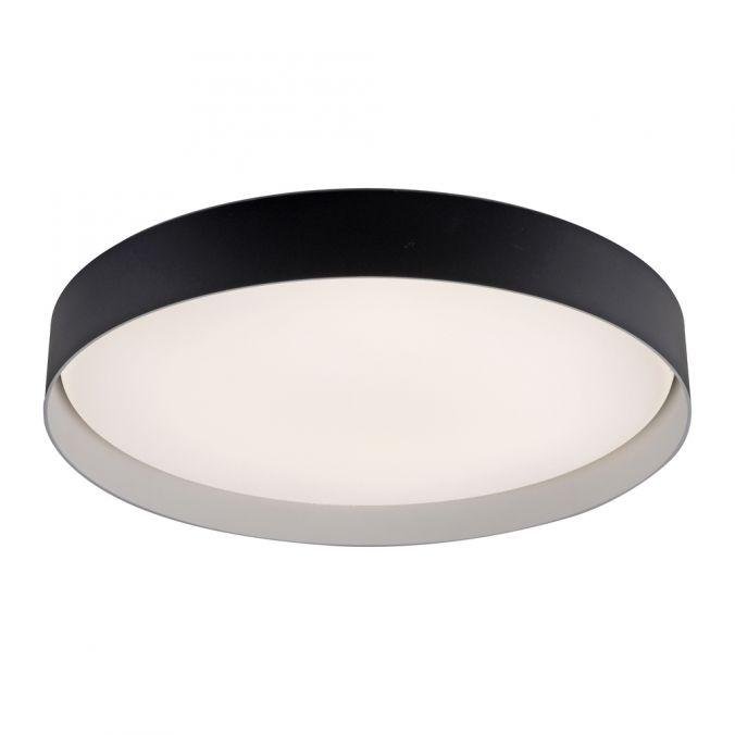LD 14595-18 Kolekce Schöner Wohnen LED stropní svítidlo TAVOLI, černá, kruhové průměr 49cm, stmívatelné, dálkový ovladač, 2700-6500K - JUST LIGHT
