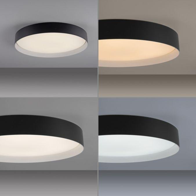 LD 14595-18 Kolekce Schöner Wohnen LED stropní svítidlo TAVOLI, černá, kruhové průměr 49cm, stmívatelné, dálkový ovladač, 2700-6500K - JUST LIGHT (obrázek 4)