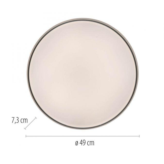 LD 14595-18 Kolekce Schöner Wohnen LED stropní svítidlo TAVOLI, černá, kruhové průměr 49cm, stmívatelné, dálkový ovladač, 2700-6500K - JUST LIGHT (obrázek 5)