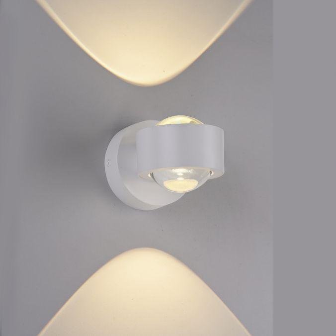 LD 19331-16 Kolekce Schöner Wohnen LED nástěnné svítidlo CHIA, bílá, Up- & Down Light, 3000K - JUST LIGHT (obrázek 4)