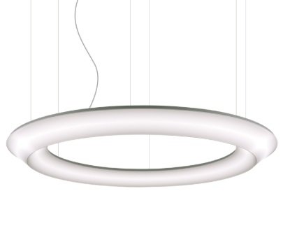 LUM LOOP W 1800 Závěsné svítidlo LOOP W 1800 LED TW 1800-4000K + RGB + INDIRECT TW 1800x150mm 270W + 73W Casambi - LUMILOGY