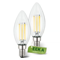 Obrázek pro produkt Set žárovek svíčka 2x LED E14 525lm 3000K 2,5W - BRILONER