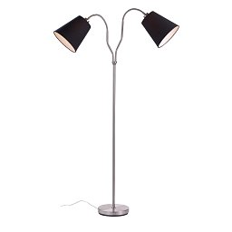 Obrázek pro produkt Modena stojací lampa stříbrná/černá - Markslöjd