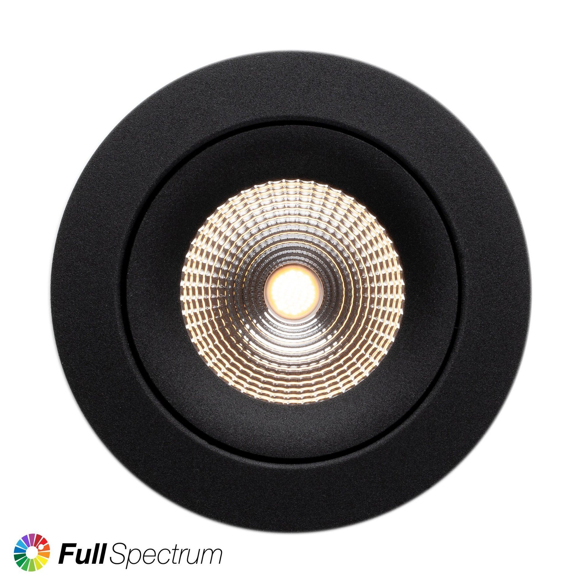 Levně SLC SLC1162 Vestavné LED svítidlo One360 Full Spectrum 8 W 220-240 V 2700 K stmívatelné Ra97 IP44 36° černé - TLG