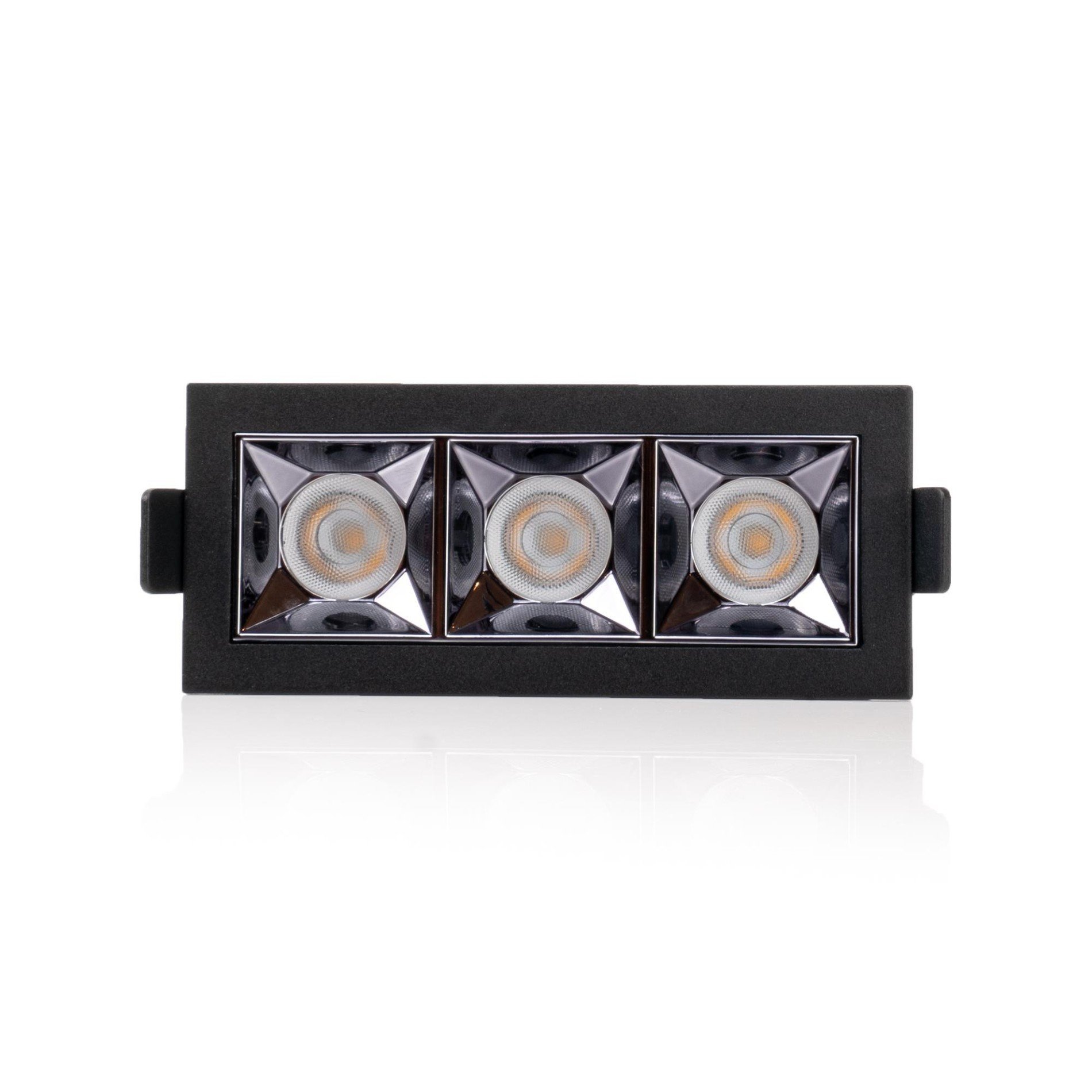 Levně SLC SLC1263 Vestavné LED svítidlo PIXEL X3 9 W 220-240 V 3000 K stmívatelné 36° Ra90 černé - TLG