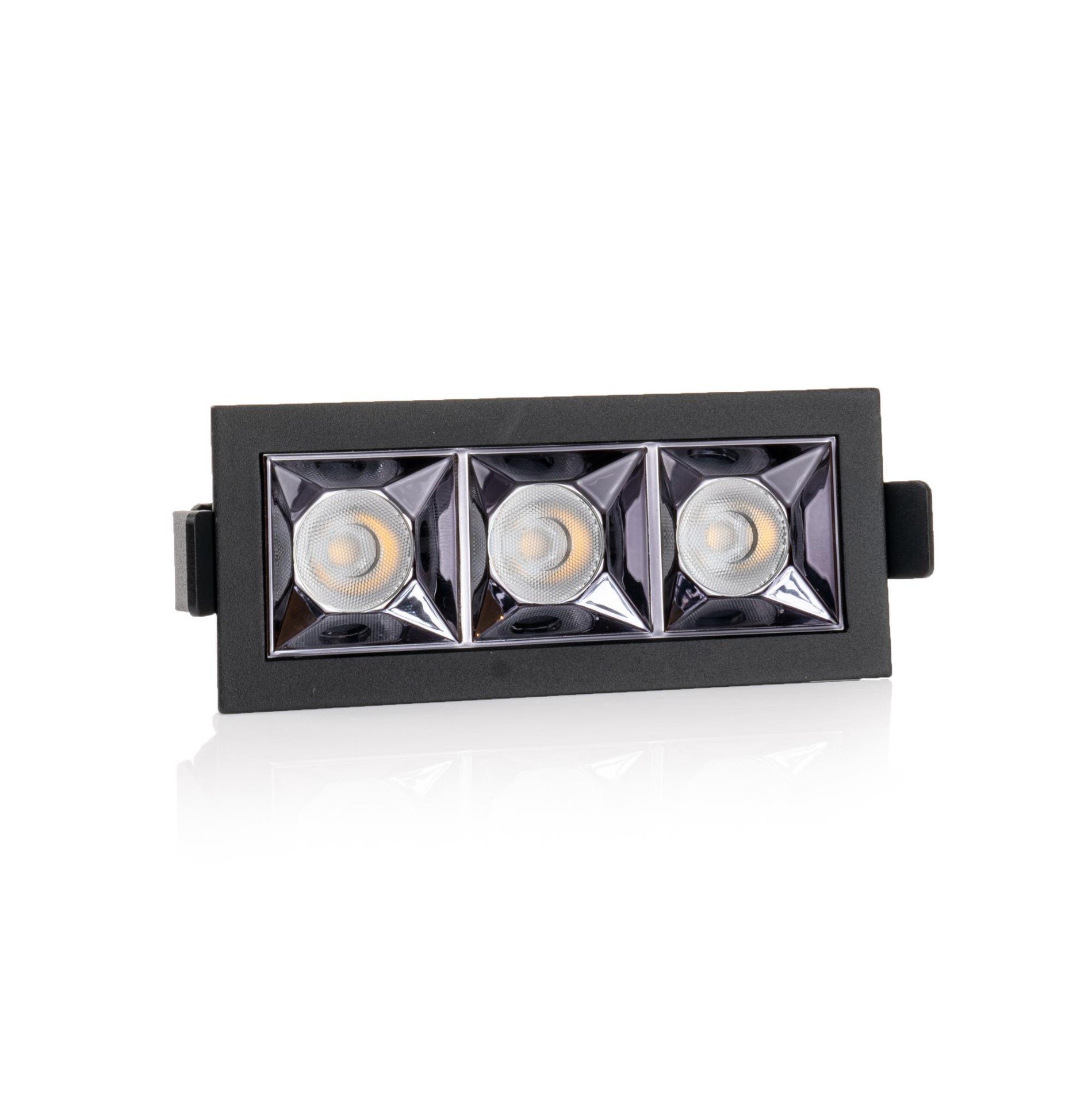 SLC SLC1263 Vestavné LED svítidlo PIXEL X3 9 W 220-240 V 3000 K stmívatelné 36° Ra90 černé - TLG (obrázek 5)