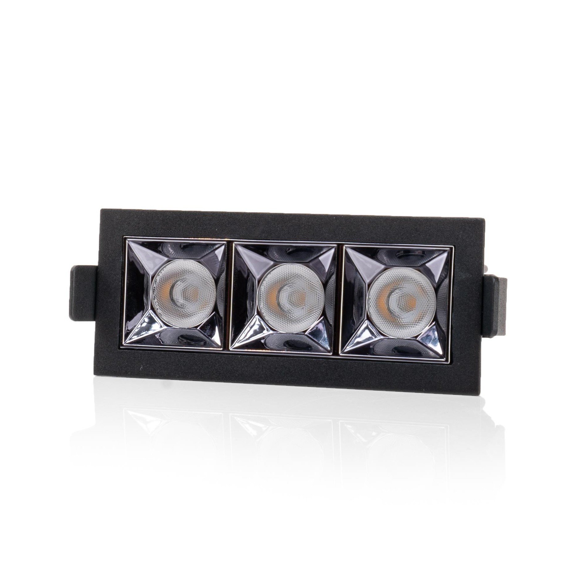 SLC SLC1263 Vestavné LED svítidlo PIXEL X3 9 W 220-240 V 3000 K stmívatelné 36° Ra90 černé - TLG (obrázek 6)