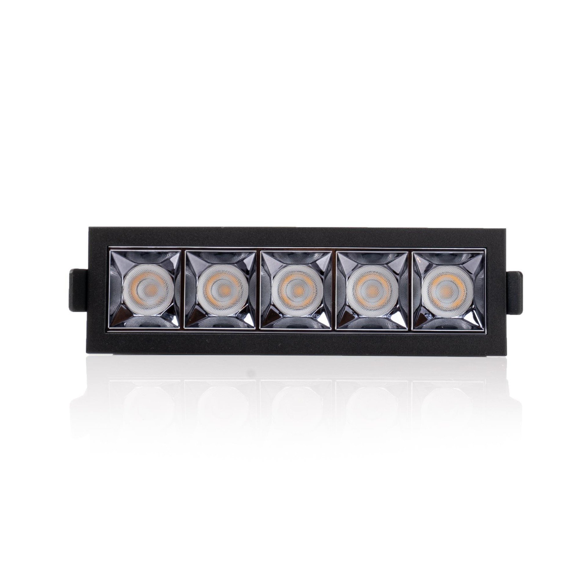 Levně SLC SLC1269 Vestavné LED svítidlo PIXEL X5 13 W 220-240 V 3000 K stmívatelné 36° Ra90 černé - TLG