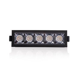 Obrázek pro produkt Vestavné LED svítidlo PIXEL X5 13 W 220-240 V 3000 K stmívatelné 36° Ra90 černé - TLG