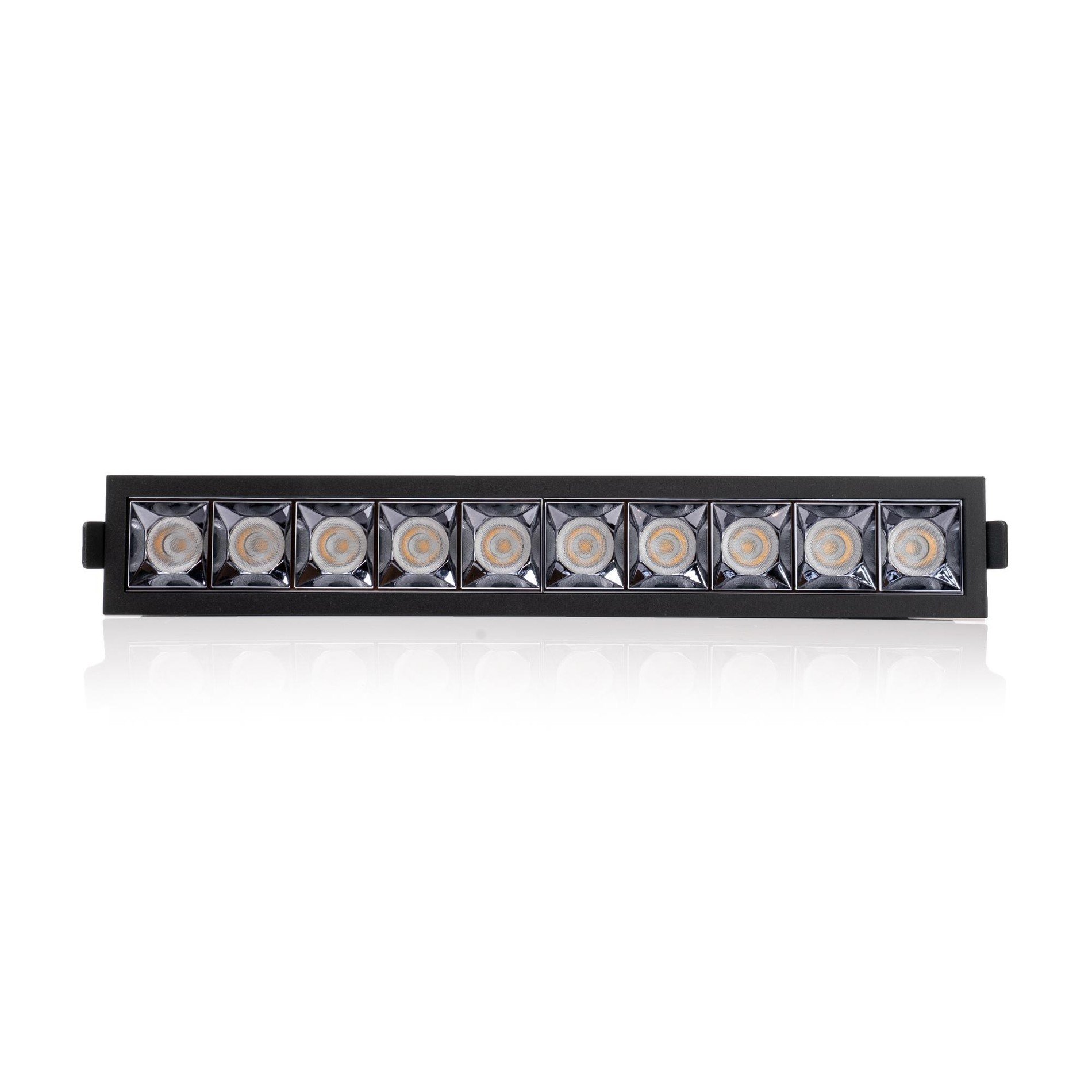 Levně SLC SLC1275 Vestavné LED svítidlo PIXEL 10x 25 W 220-240 V 3000 K stmívatelné 36° Ra90 černé - TLG