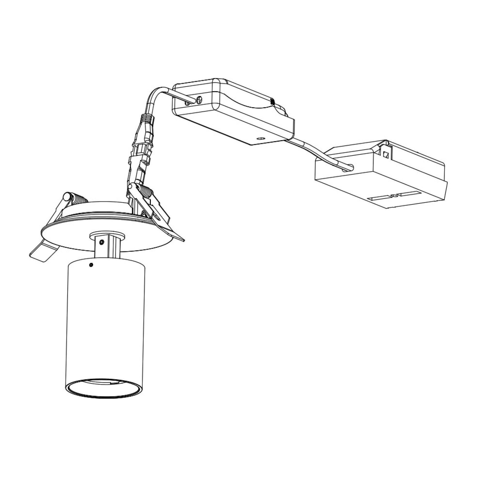 SLC SLC1361 Vestavné stropní LED svítidlo Art 10 W 220-240 V 3000 K stmívatelné 36° Ra90 bílé - TLG (obrázek 3)