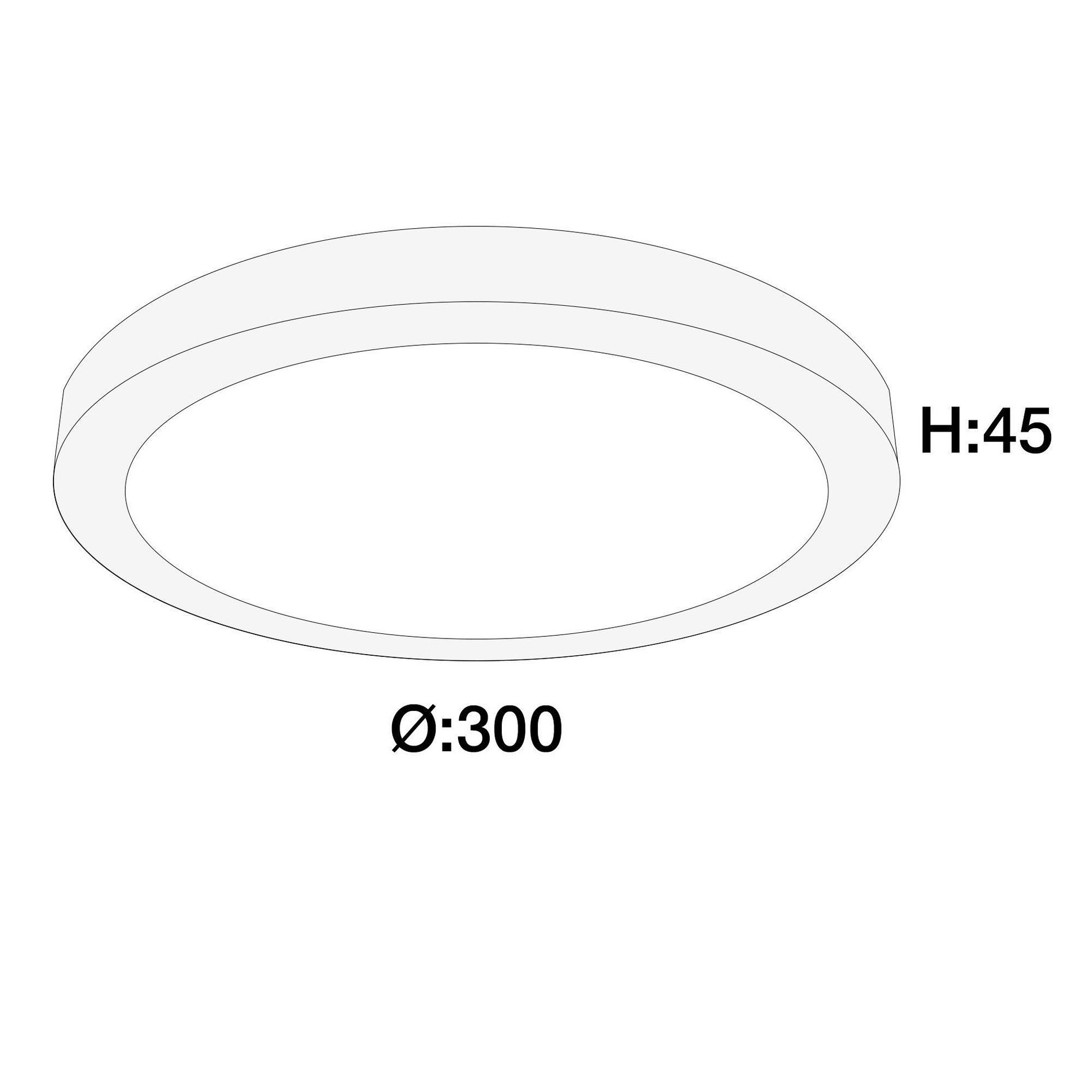 SLC SLC1517 Stropní LED svítidlo Space 300 mm černé 2490lm 2700/3200/4000K stmívatelné IP20 opál - TLG (obrázek 4)