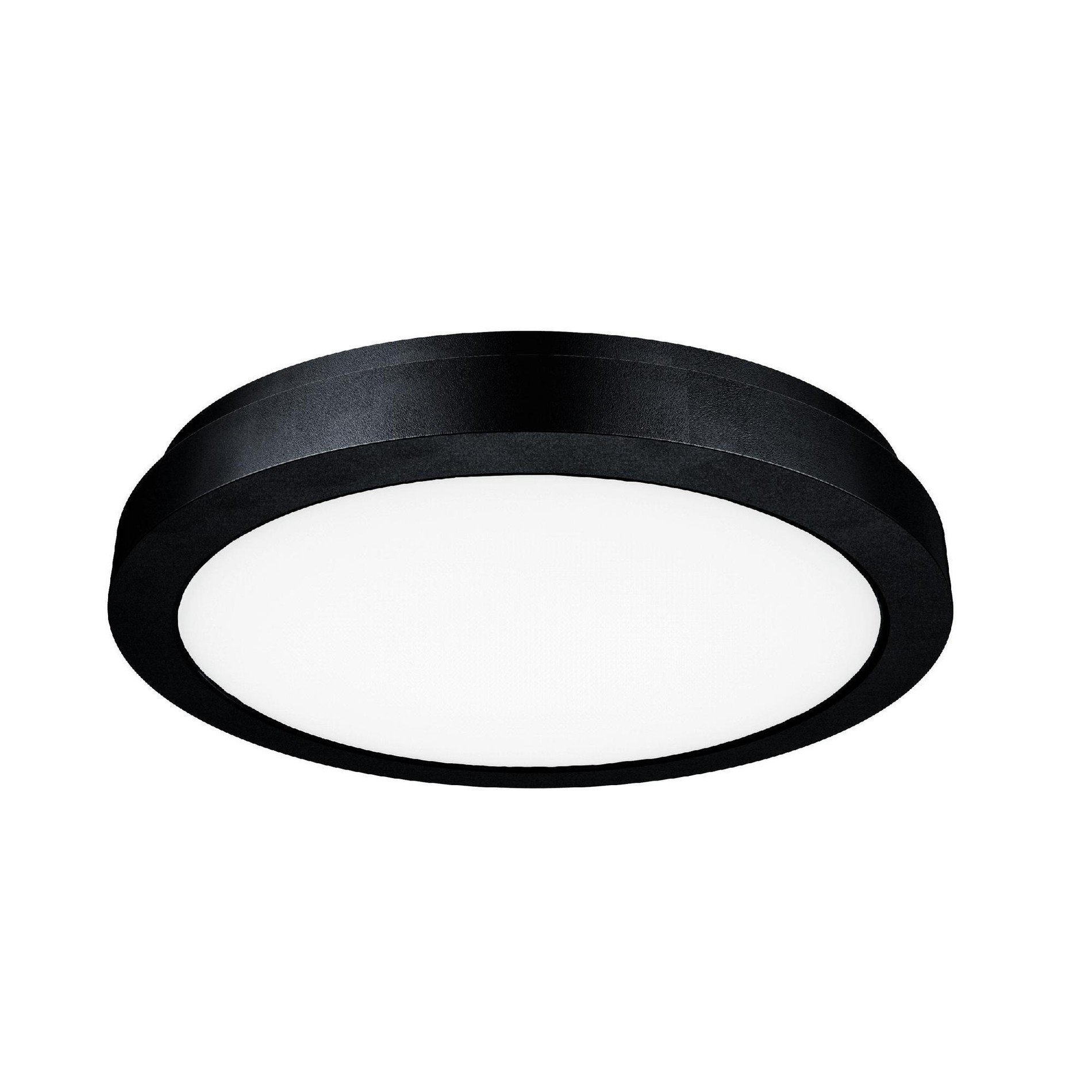 Levně SLC SLC1512 Stropní LED svítidlo Space 235 mm černé 1710lm 2700/3200/4000K stmívatelné IP20 opál - TLG