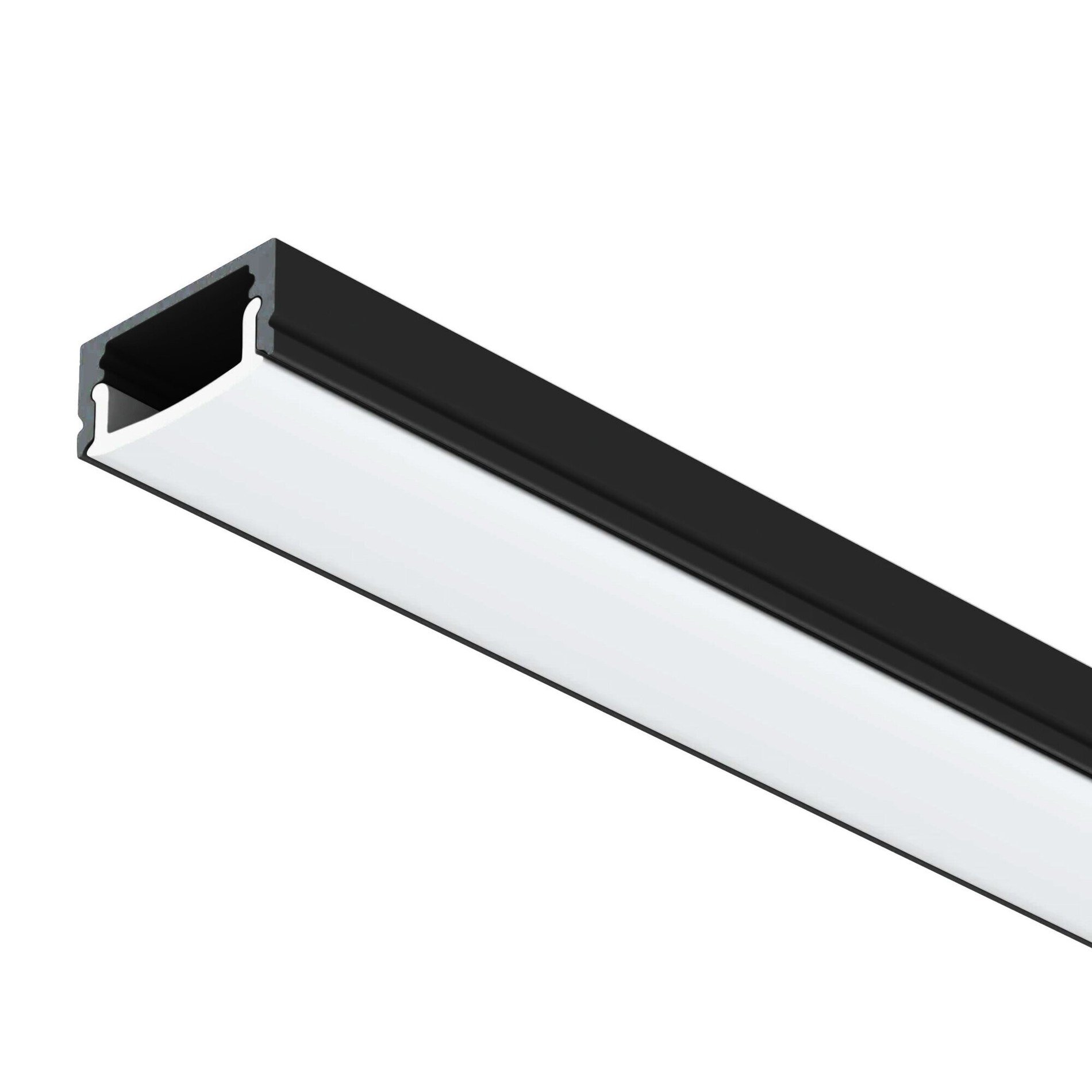 Levně SLC S40100B Profil Pro A1 2m přisazený nízký černý - TLG