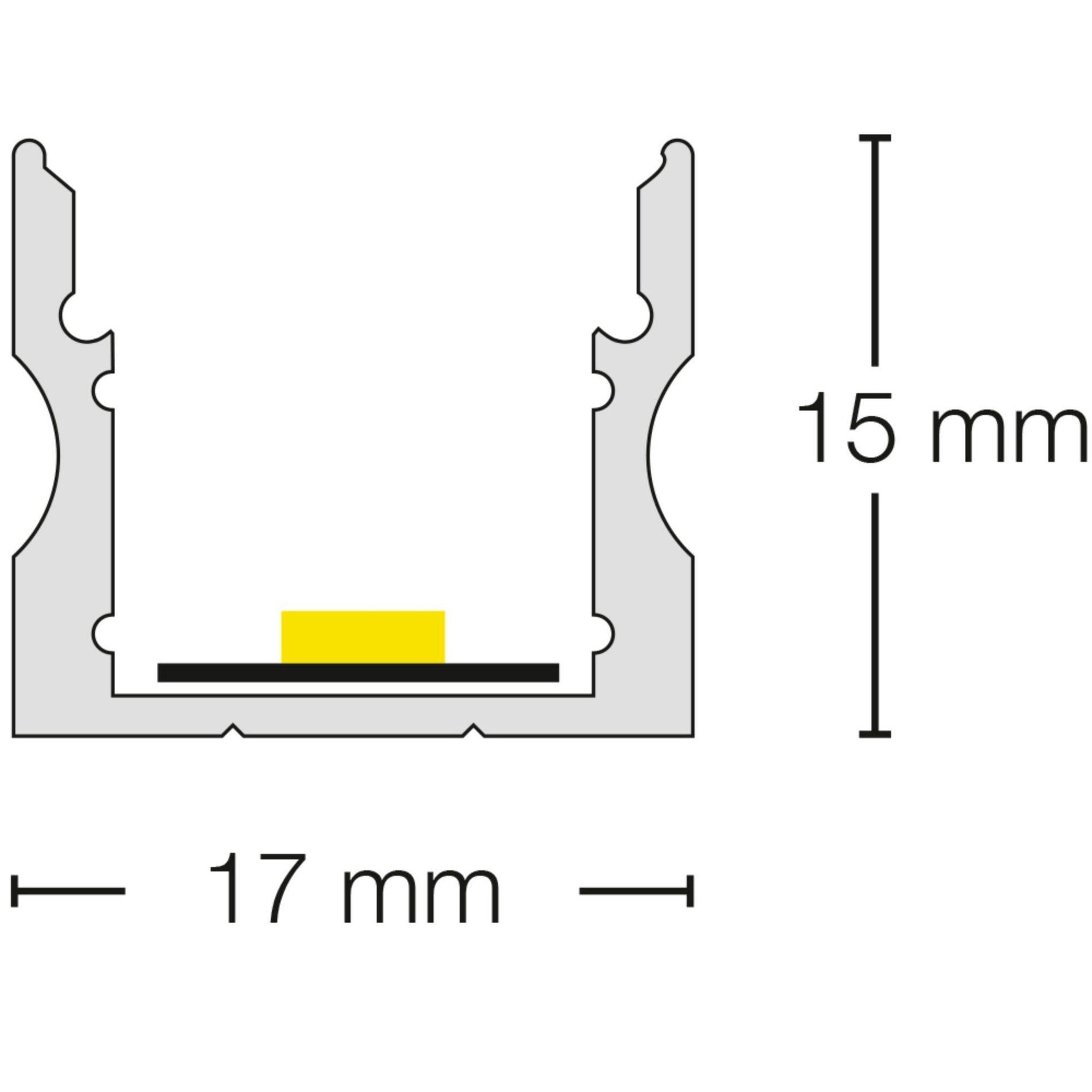 SLC S40102B Profil Pro A3 2m přisazený černý - TLG (obrázek 3)