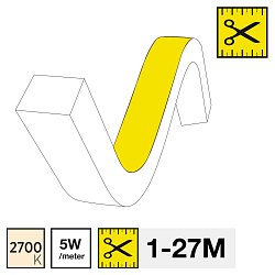 Obrázek pro produkt LED pásek NeonFlex TopBend 1-27m 5W/m 383lm/m 2700K Ra80 24V IP67 1m - TLG