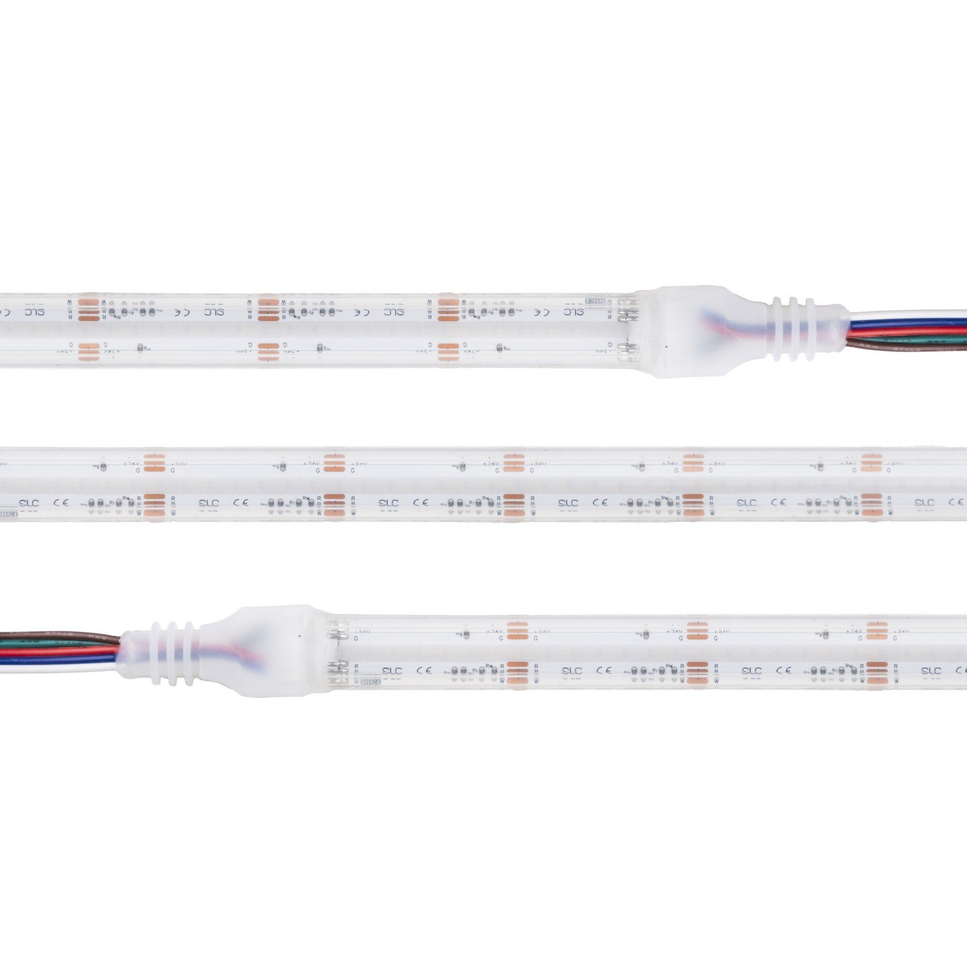 Levně SLC S18066 LED pásek COB barevný 18W/m 810lm/m RGBW-3000K Ra90 24V IP67 5m - TLG