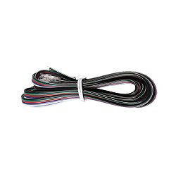 Obrázek pro produkt Napájecí kabel pro LED pásek COB s 200 cm kabelem IP20 5pin RGBW 12mm PCB 2x - TLG