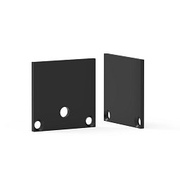 Obrázek pro produkt Koncovka pro profil Pro B5/B6 plochý černý 2x - TLG