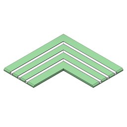 Obrázek pro produkt Profil pro pásky DL 3 track rohový sádrokarton - TLG