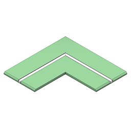 Obrázek pro produkt Profil pro pásky DL 1 track rohový sádrokarton - TLG