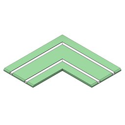 Obrázek pro produkt Profil pro pásky DL 2 track rohový sádrokarton - TLG