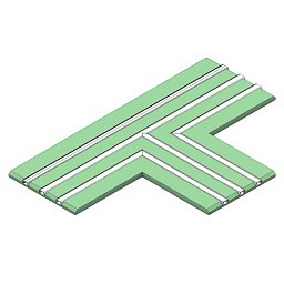 Obrázek pro produkt Profil pro pásky DL 3 track T modul sádrokarton - TLG