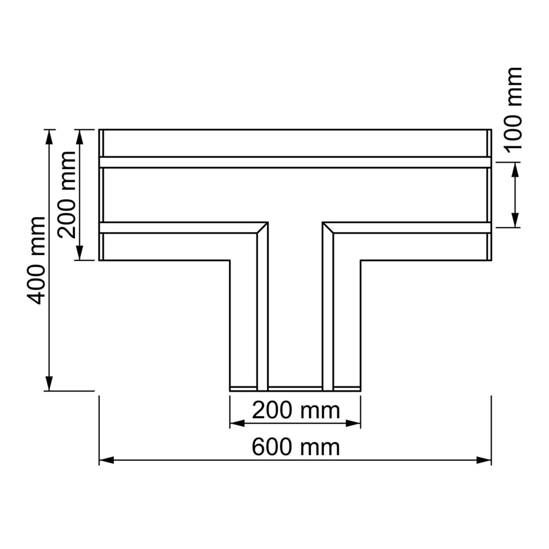 SLC PE1212 Profil pro pásky DL 2 track T modul sádrokarton - TLG (obrázek 3)