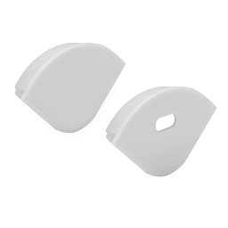 Obrázek pro produkt Koncovka pro profil Pro C2 kulatý šedá 2x - TLG