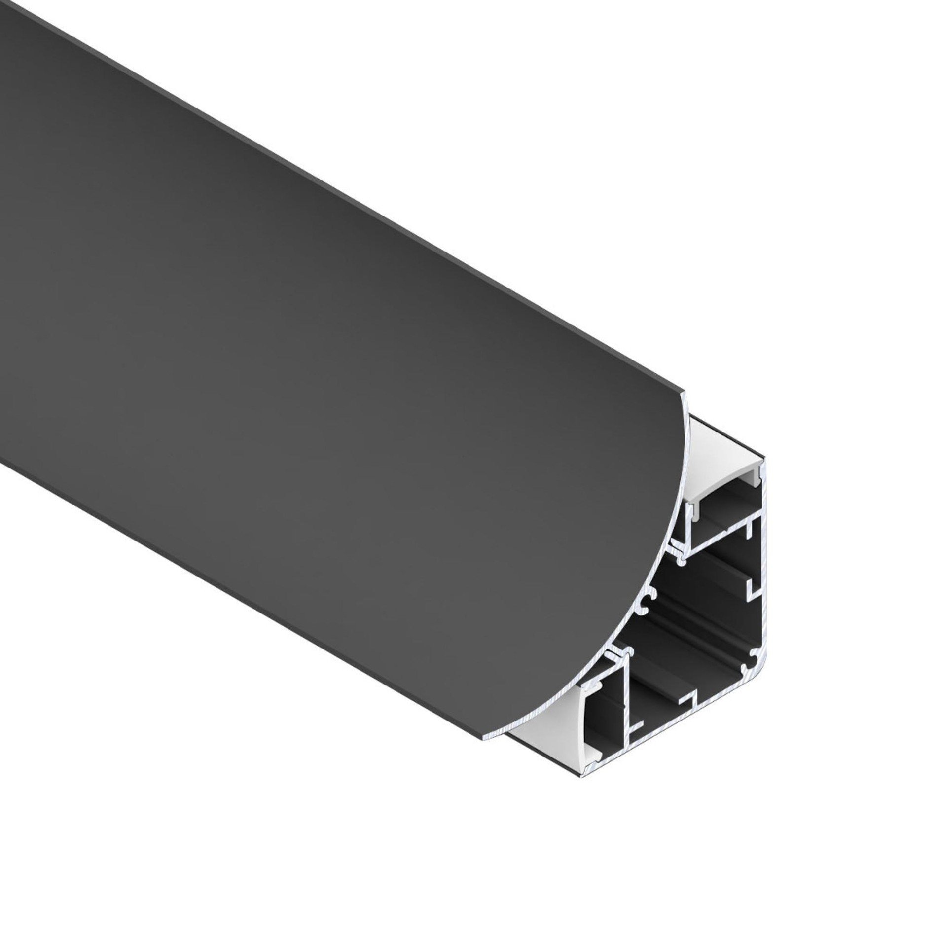 Levně SLC S40173B Rohový profil Pro C4 2,5m sada černá - TLG