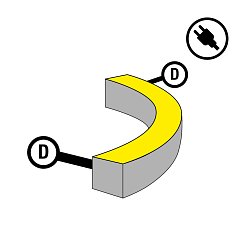 Obrázek pro produkt Napájení pro LED pásek NeonFlex 230V Side-Bend Mono D - TLG