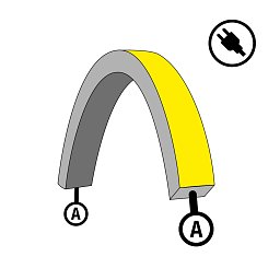 Obrázek pro produkt Napájení pro LED pásek NeonFlex 230V Top-Bend Mono A - TLG